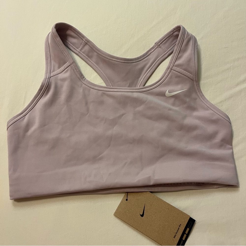 NWT Nike Dri-Fit Lavender Medium Impact Sports Bra